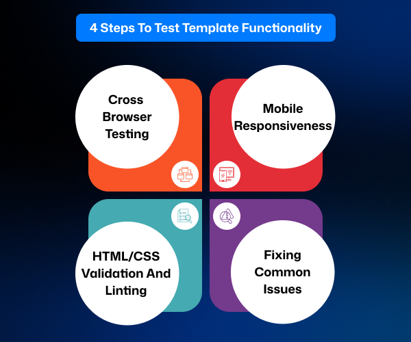 Web template functionality testing steps to know actually.