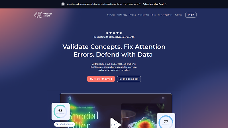 Attention Insight eye-tracking tool useful for a better UX product design.