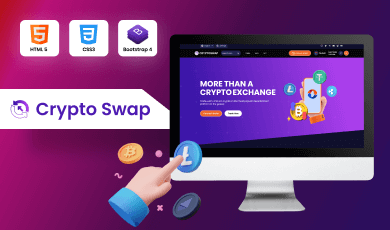 Crypto swap template features