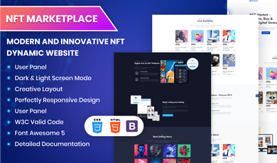 NFT marketplace UI kit features