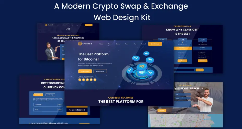 Bitcoin & ICO UI kit template