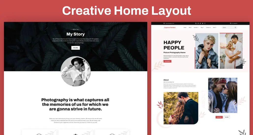 Creative layout page