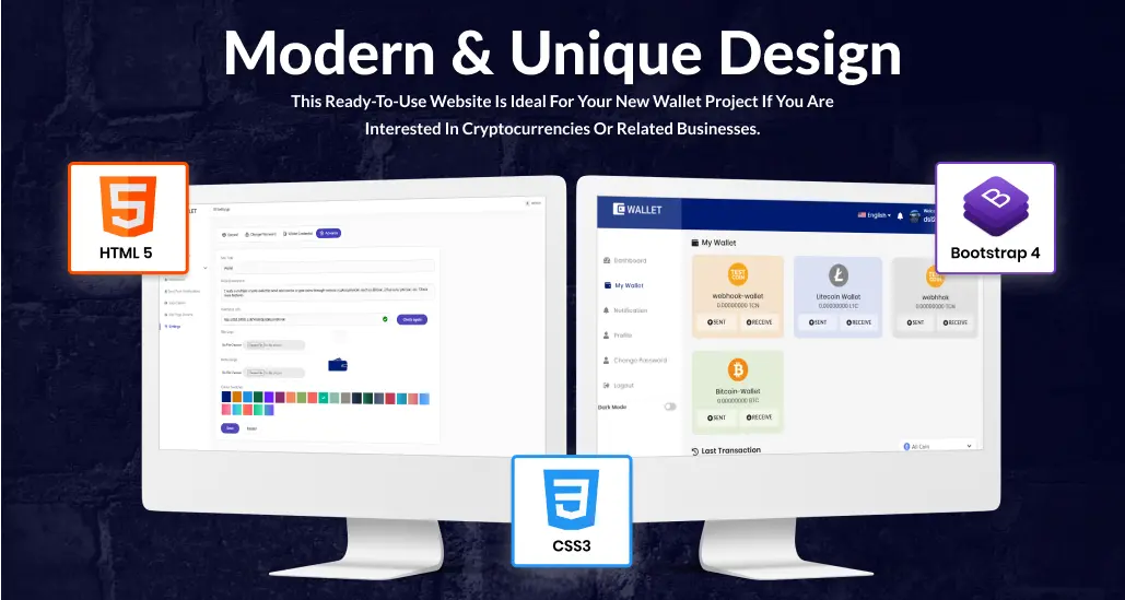 Modern and unique design page