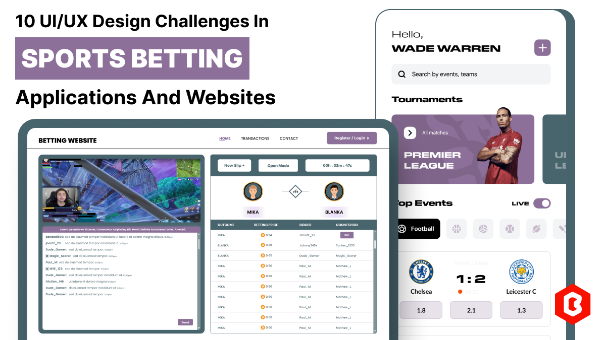 10 UI/UX Design Challenges in Sports Betting Apps and Websites