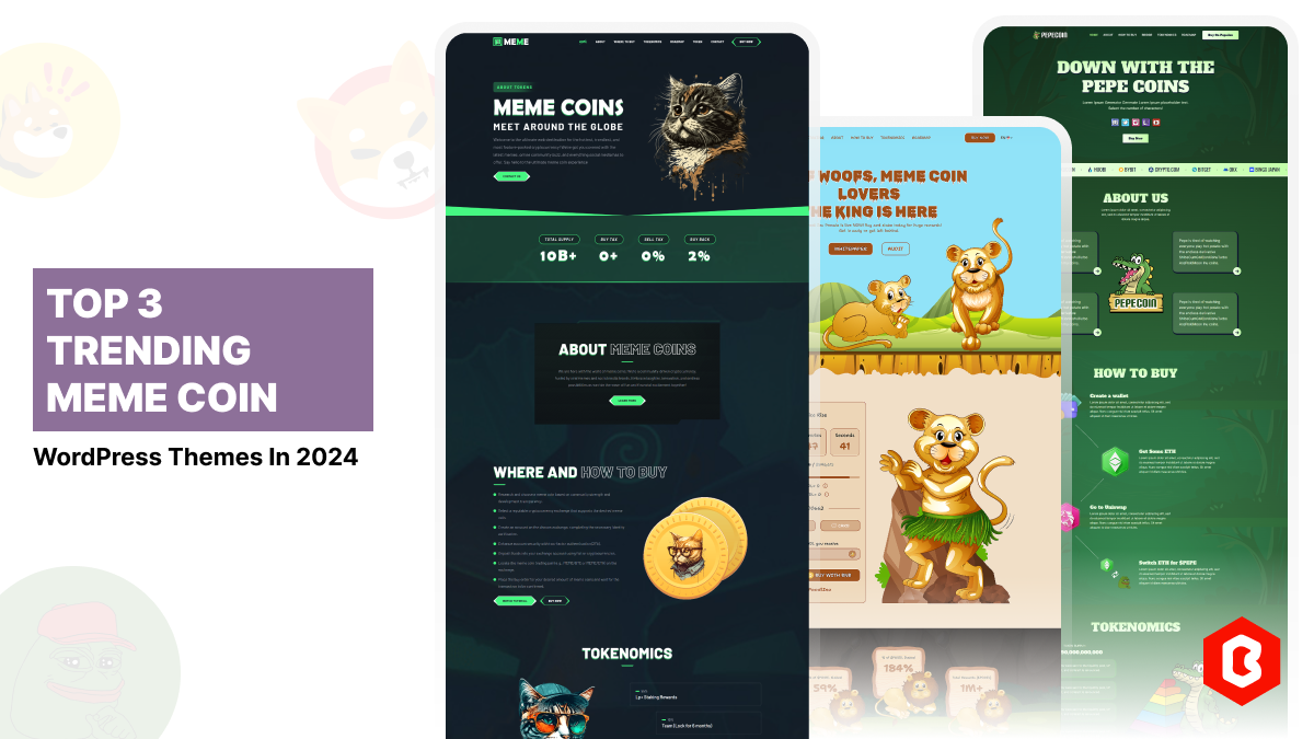 Top 3 Best WordPress Themes for Meme Coin Websites in 2024