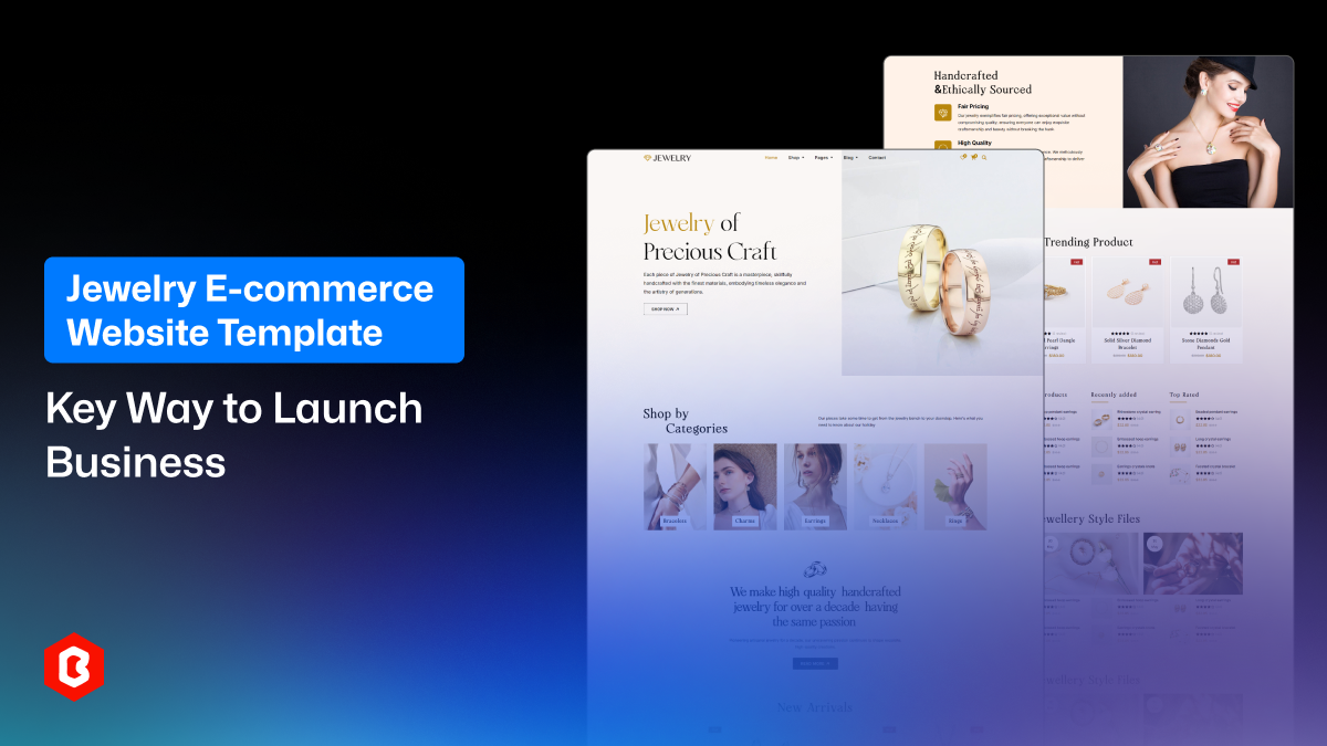 Launch Your Jewelry Business Online Fast with Our Premium E-commerce Template