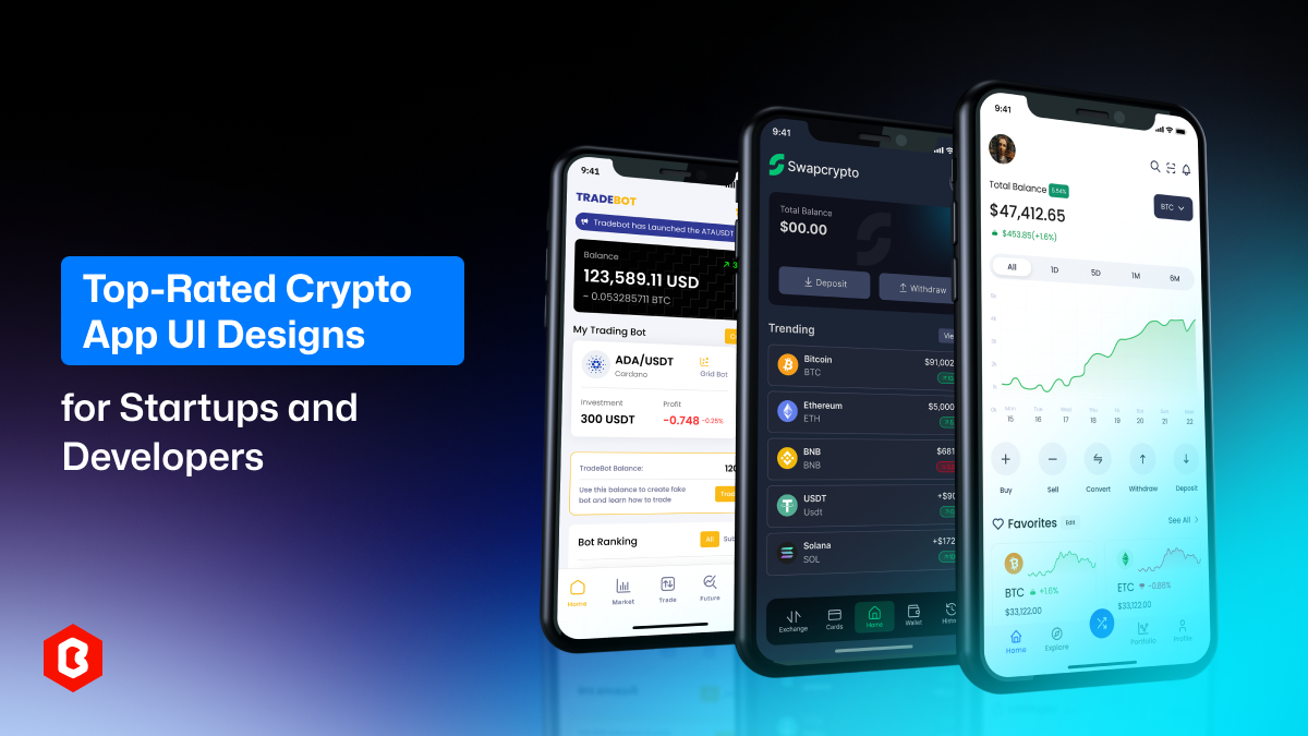 Top-Rated Crypto App UI Designs for Startups and Developers