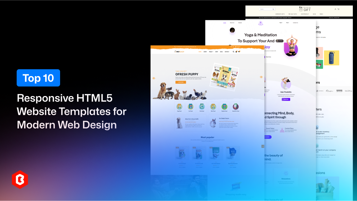 Top 10 Responsive HTML5 Website Templates for Modern Web Design