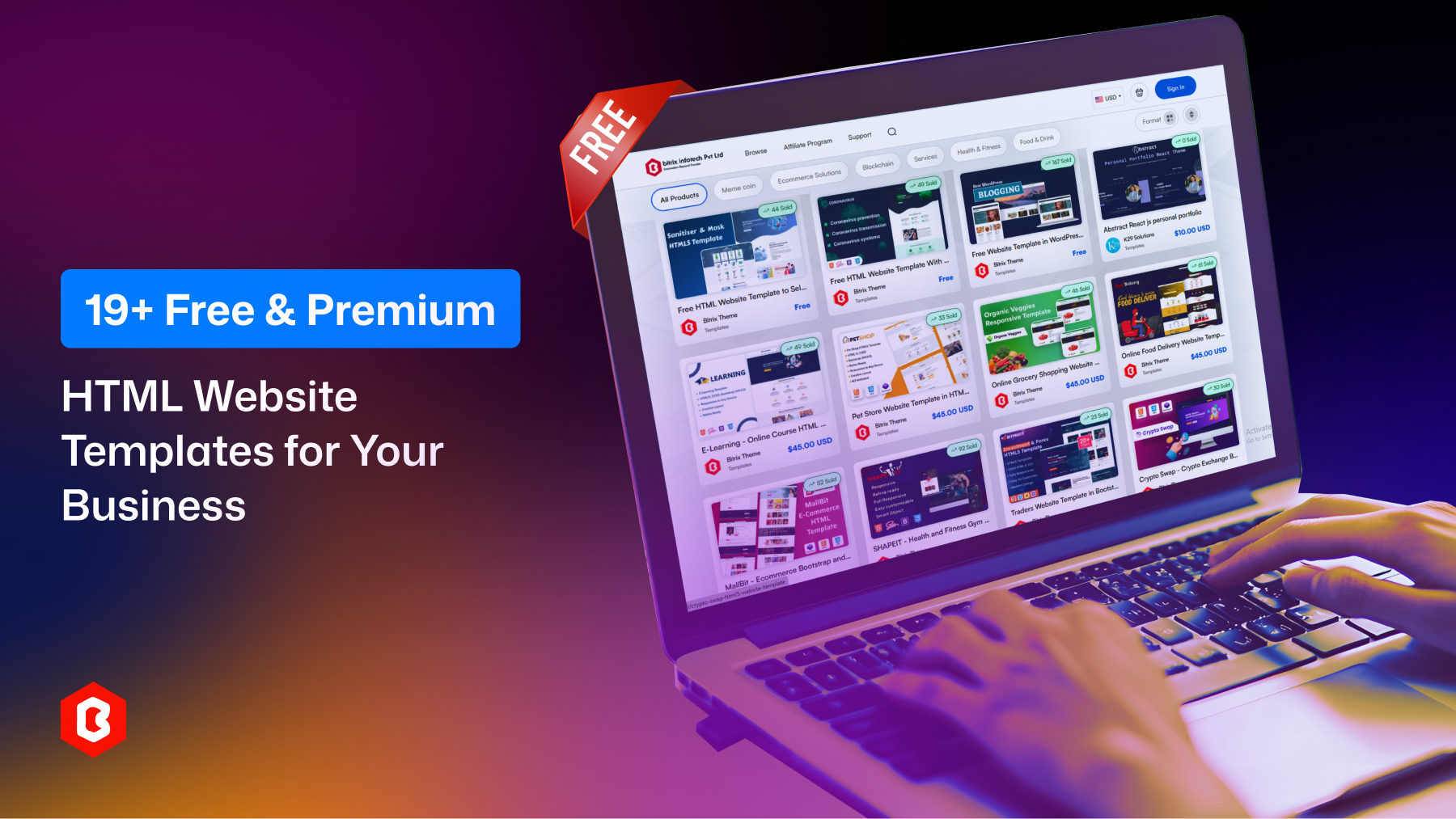 19+ Free & Premium HTML Website Templates for Your Business