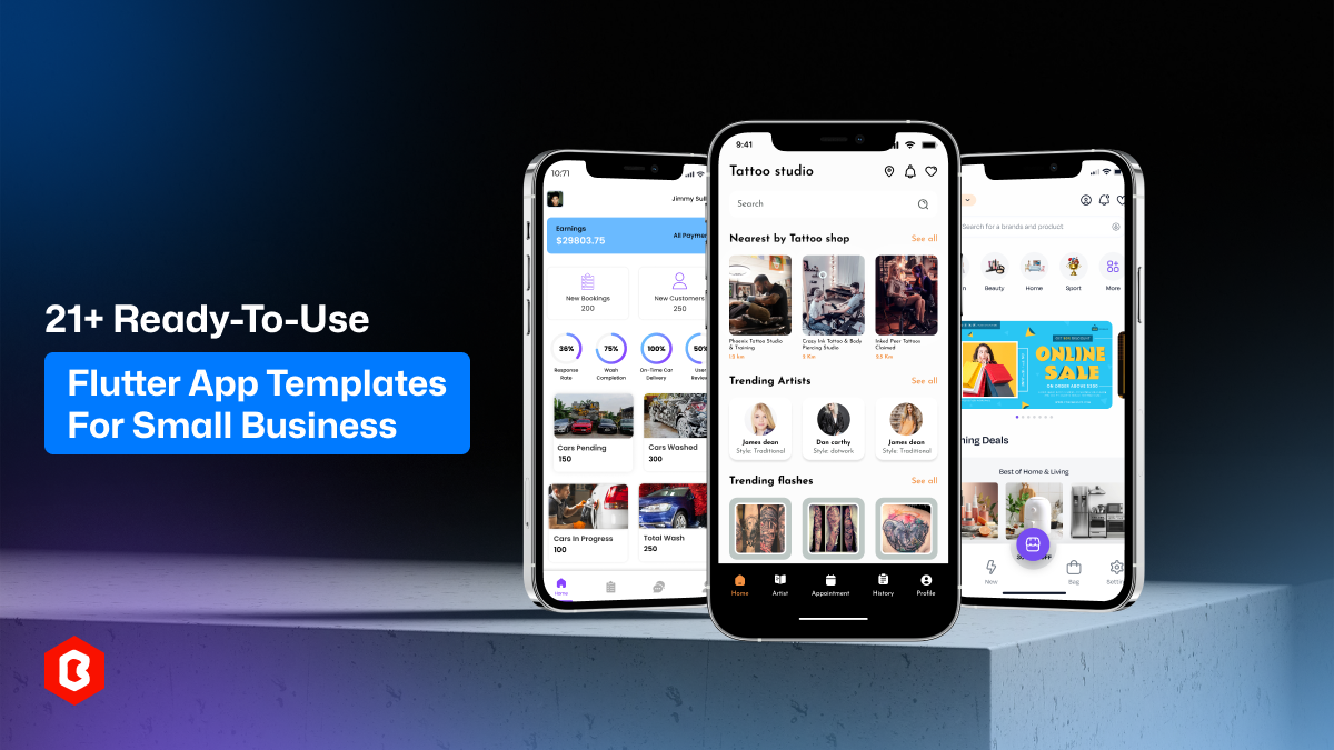 21+ Ready-to-Use Flutter App Templates for Small Business