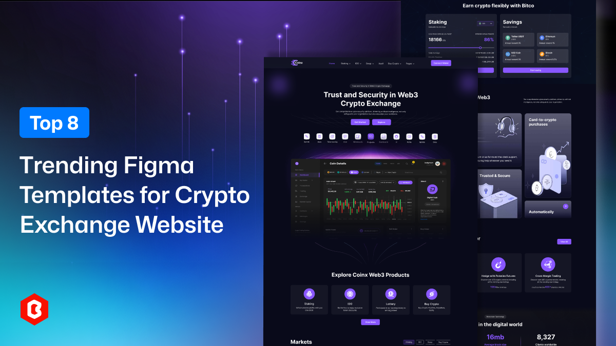Top 8 Trending Figma Templates for Crypto Exchange Website