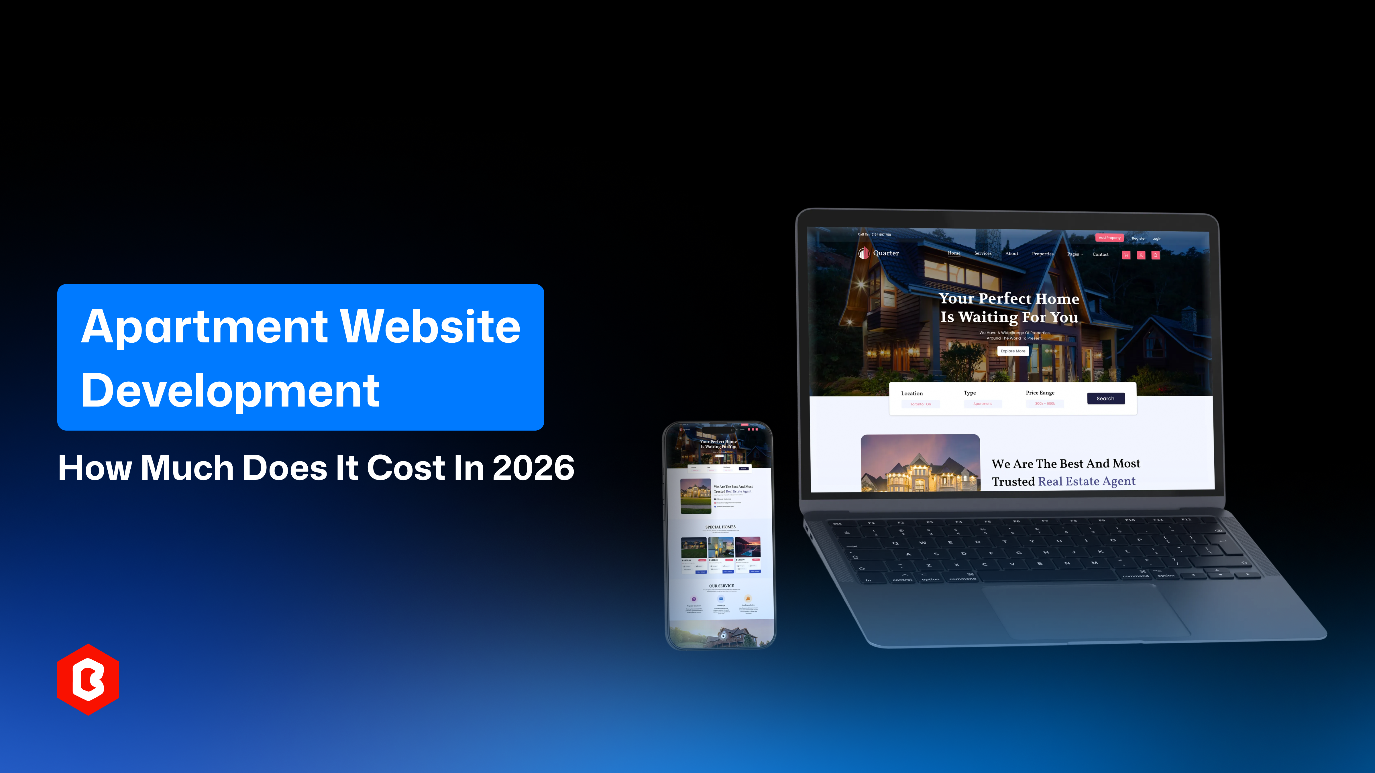 How Much Does It Cost to Build an Apartment Website in 2026