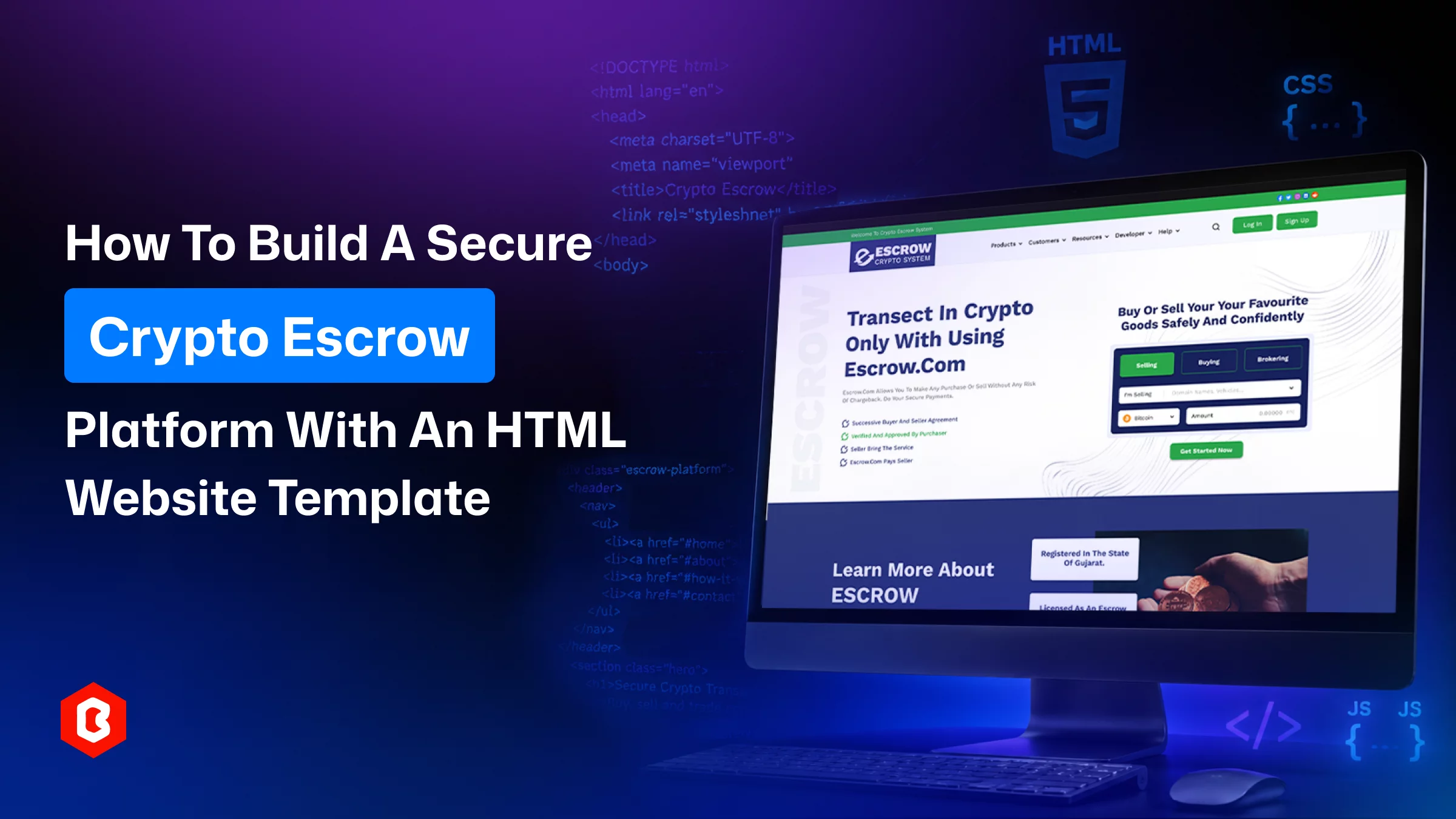 How to Build a Secure Crypto Escrow Platform with an HTML Website Template
