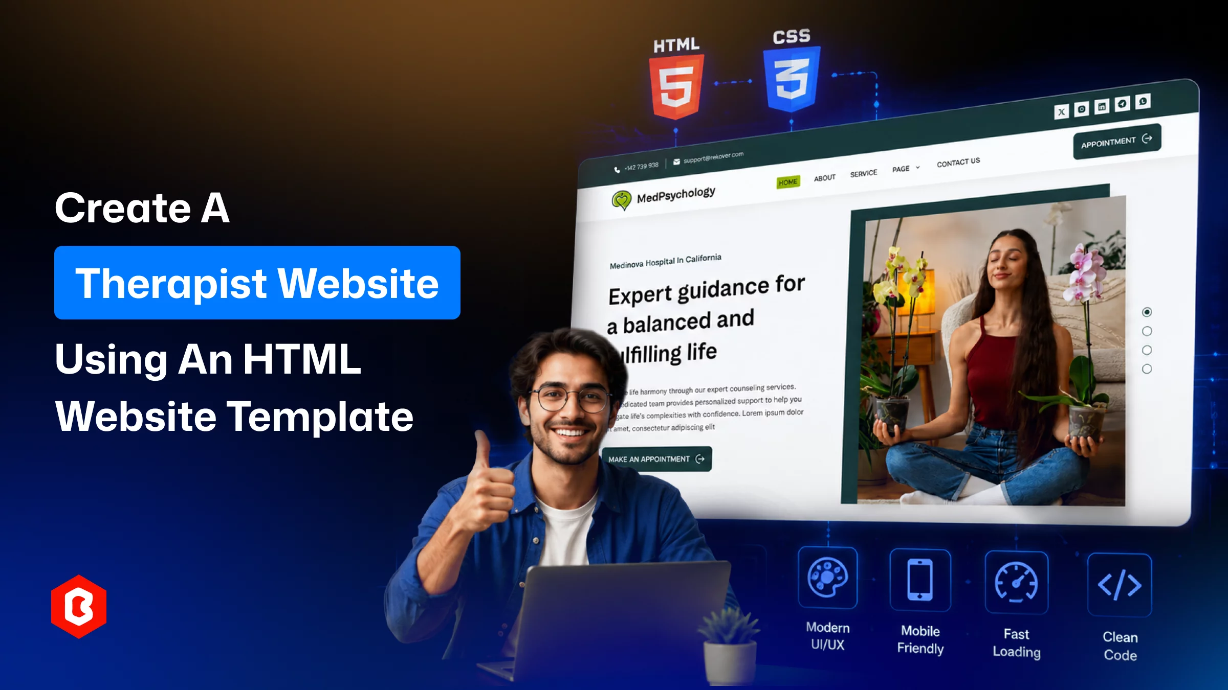 How to Create a Therapist Website Using an HTML Website Template in 2027