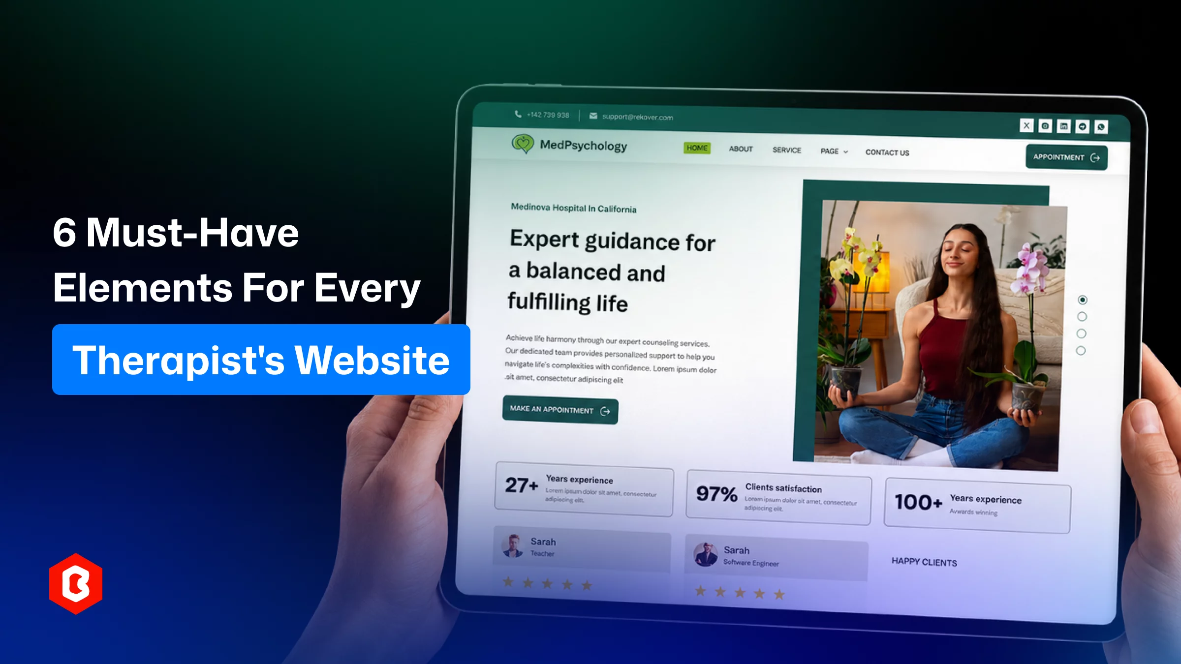 6 Must-Have Elements for Every Therapist's Website