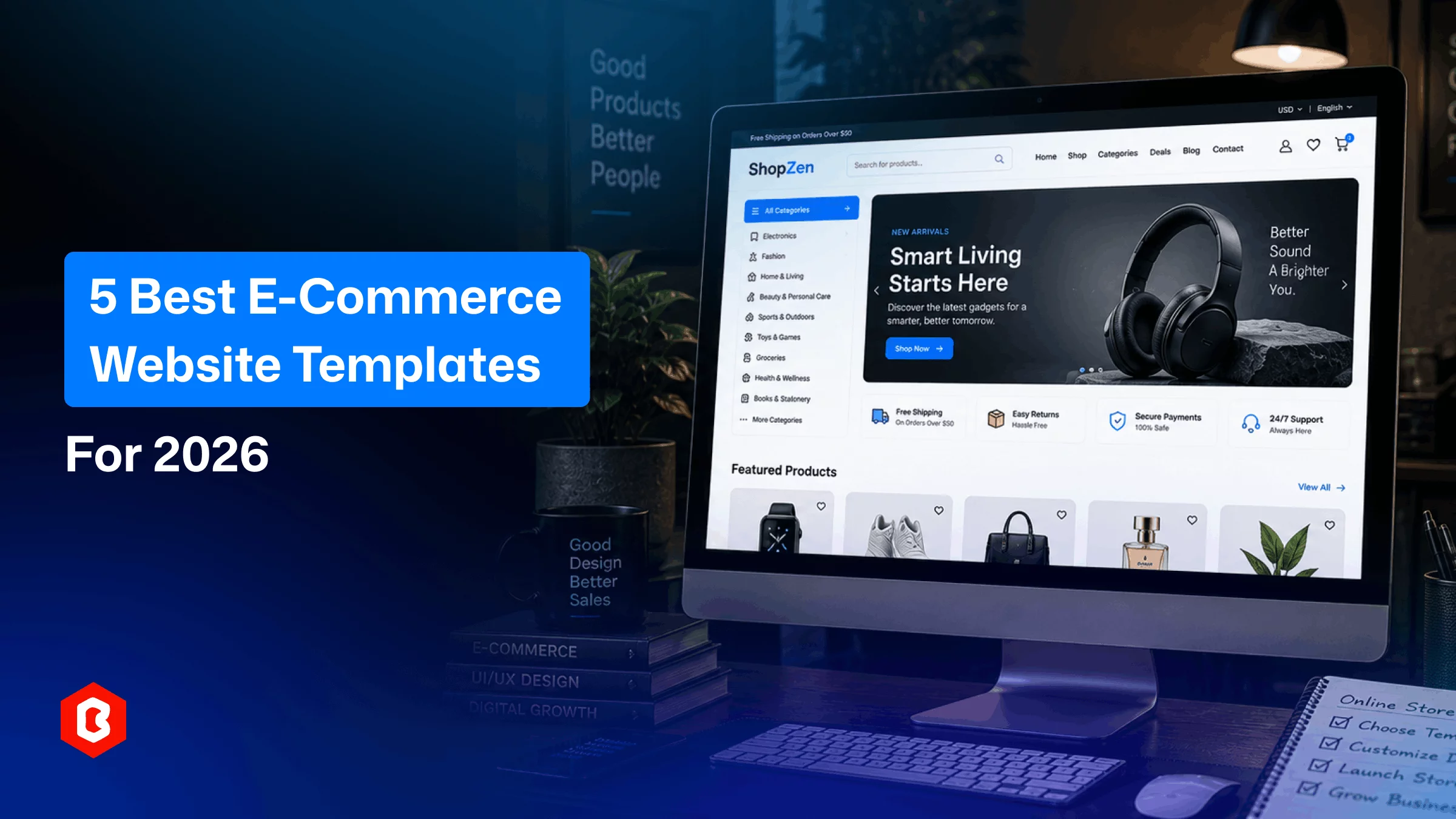 5 Best E-commerce Website Templates for 2026