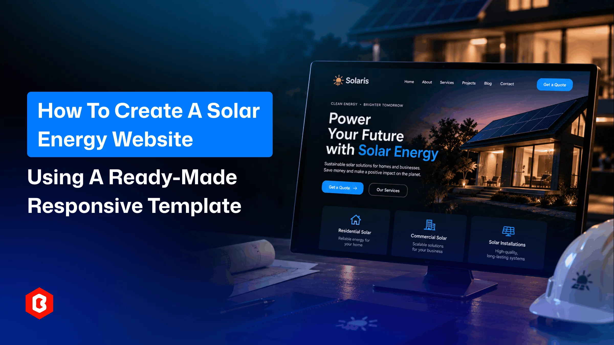 How to Create a Solar Energy Website Using a Ready-Made Responsive Template