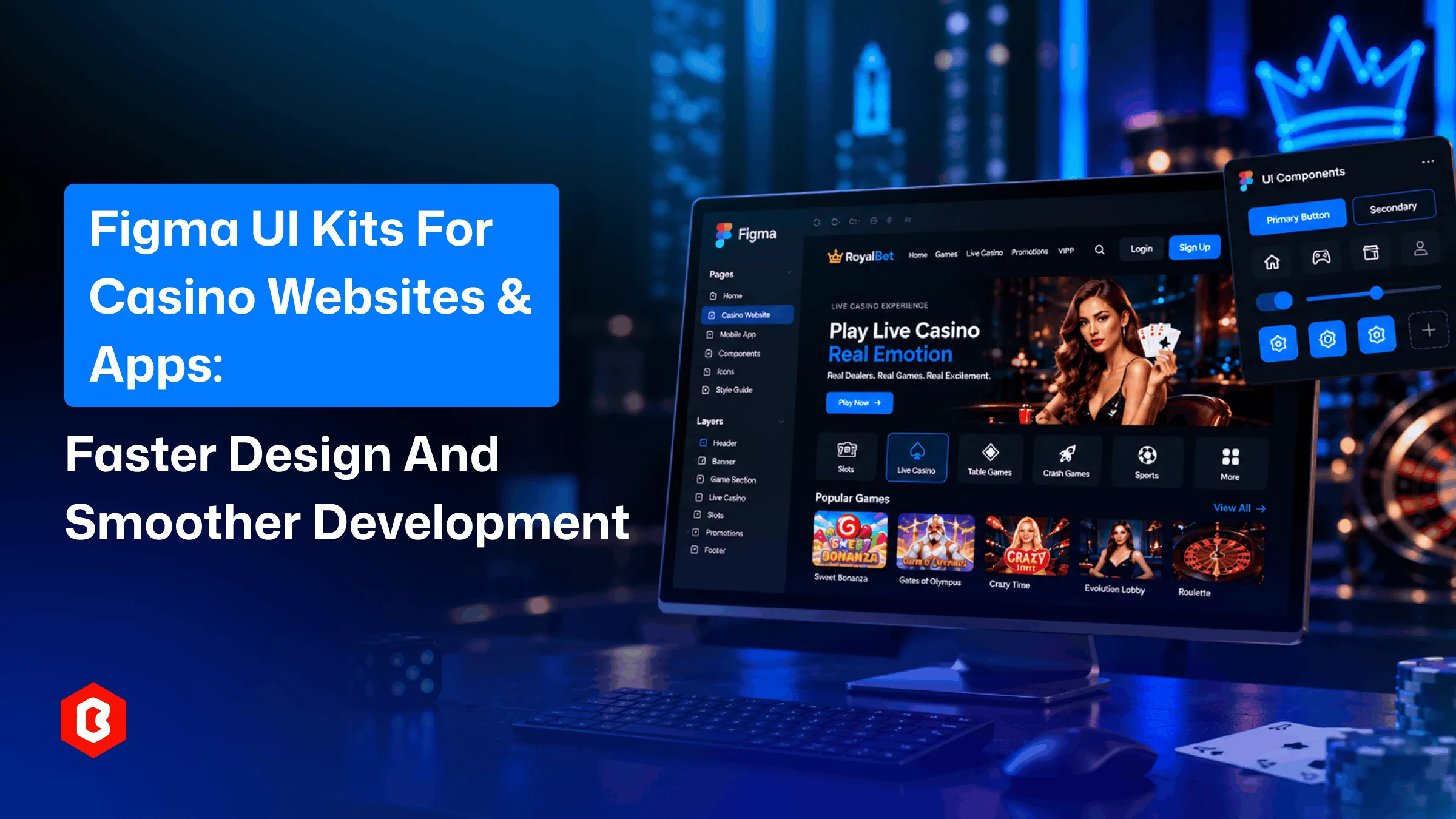 Figma UI Kits for Casino Websites and Apps: Faster Design and Smoother Development