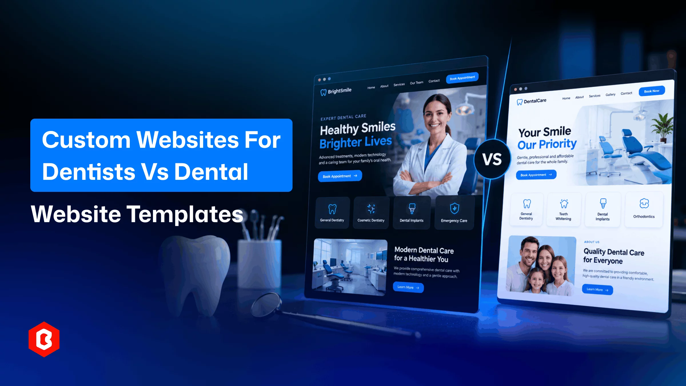 Custom Websites for Dentists vs Dental Website Templates