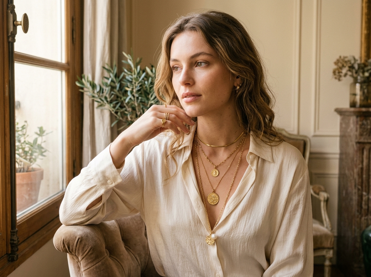 Layering 18k Gold