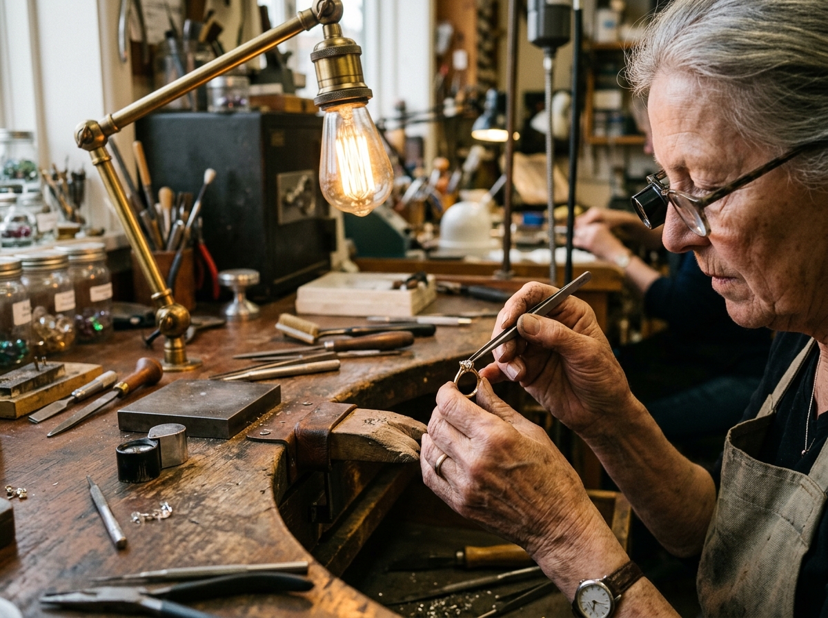 Master Goldsmith at Bench