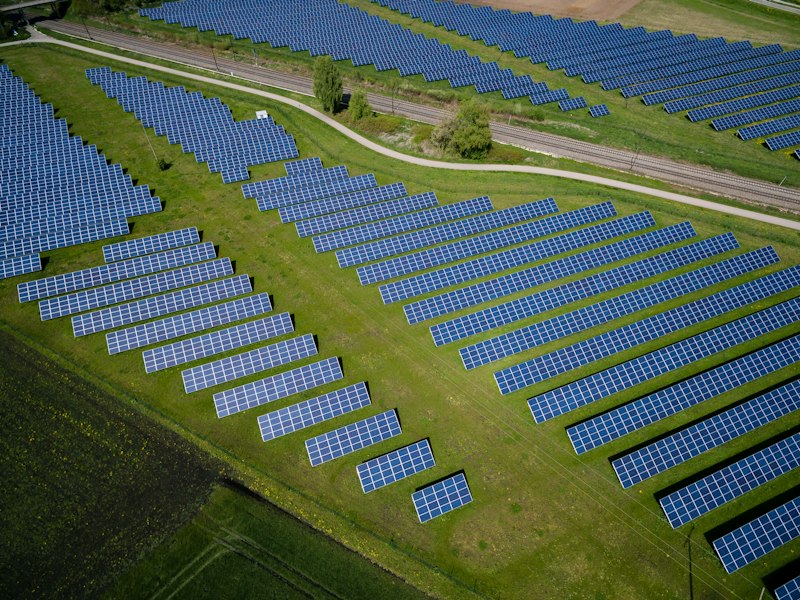 Wind farm substation transformer yard and electrical transmission infrastructure