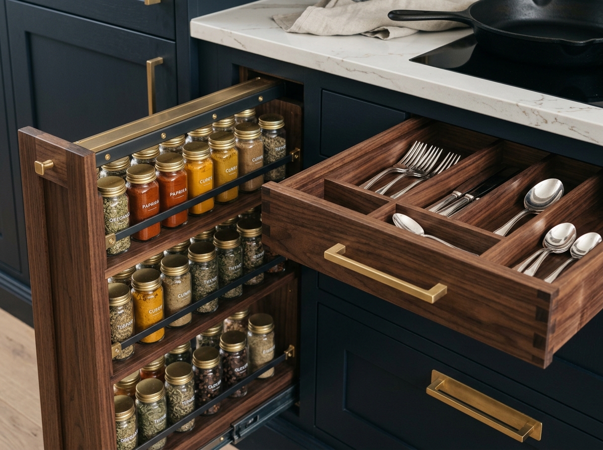 Precision German Blum Kitchen Storage Mechanism