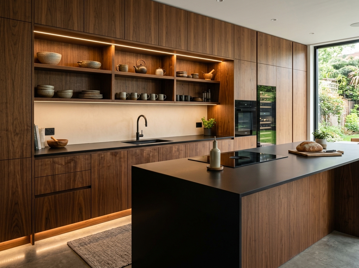 Premium Walnut Kitchen