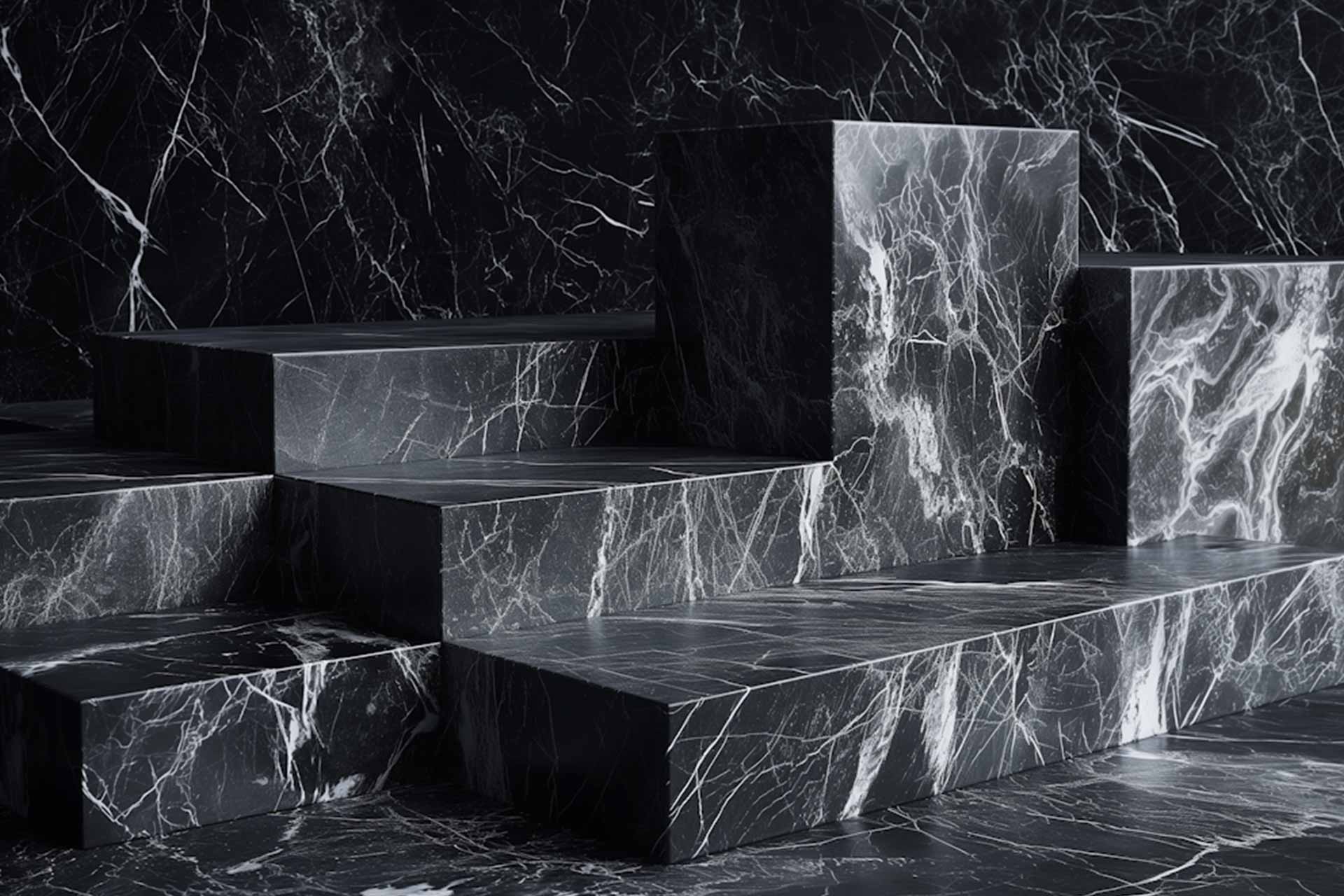 Pietra Charcoal Architectural Basaltina and Venetian Terrazzo