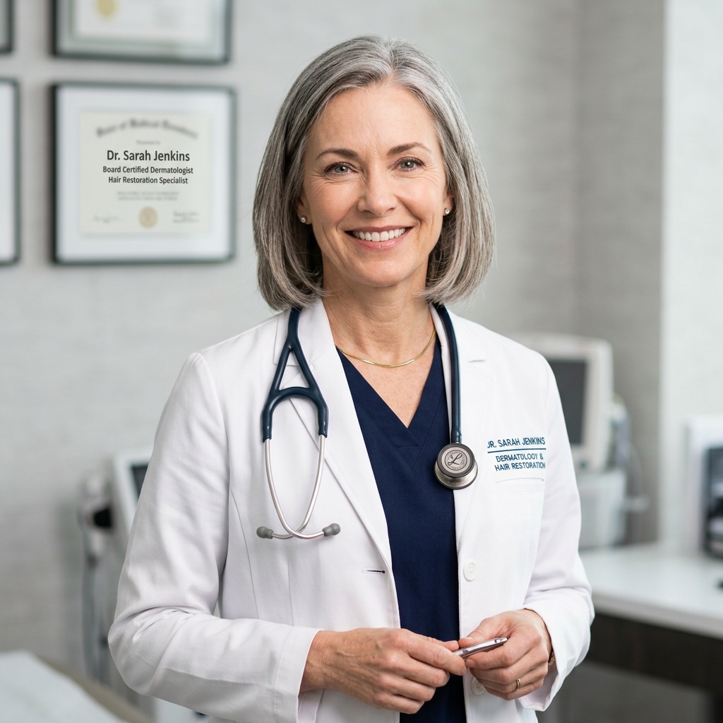 Dr. Sarah Jenkins, Lead Hair Restoration Surgeon