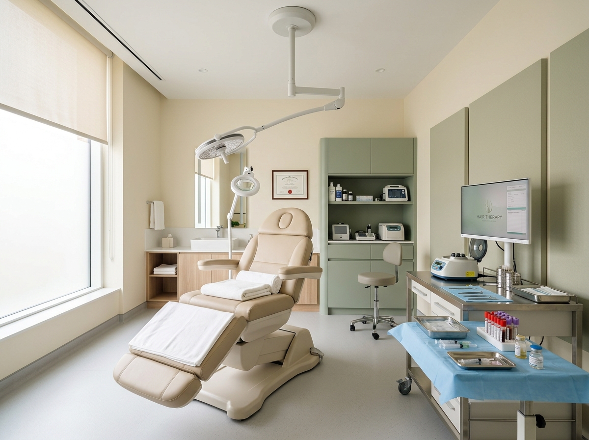 Medical hair restoration procedure suite