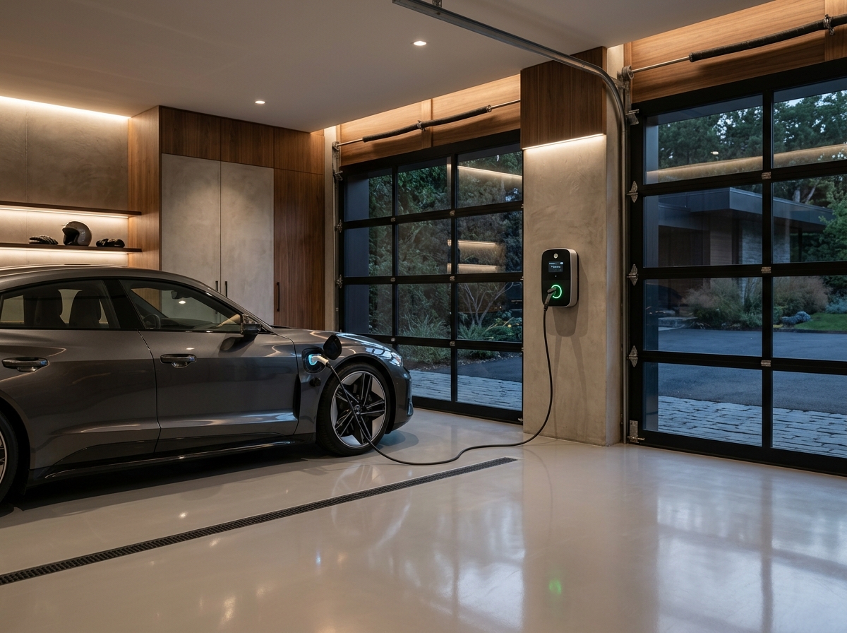 Home EV wallbox charging